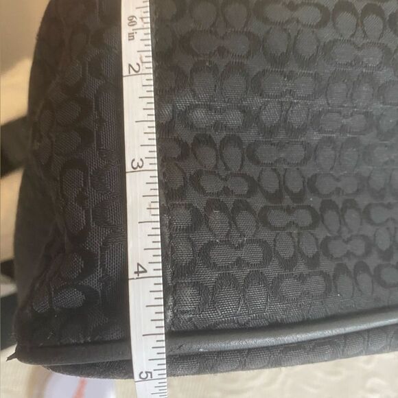 Coach Signature Hudson Commuter Laptop Messenger Bag Black Leather Luggage Tags - Picture 15 of 15